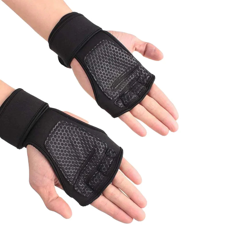 Workout Gloves for Men & Women, Weightlifting & Fitness Training Gloves with Wrist Support, Palm Protection for Gym, Bodybuilding & Dumbbell Exercises
