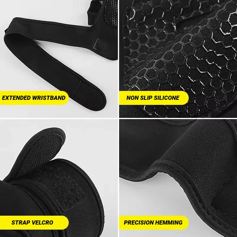 Workout Gloves for Men & Women, Weightlifting & Fitness Training Gloves with Wrist Support, Palm Protection for Gym, Bodybuilding & Dumbbell Exercises