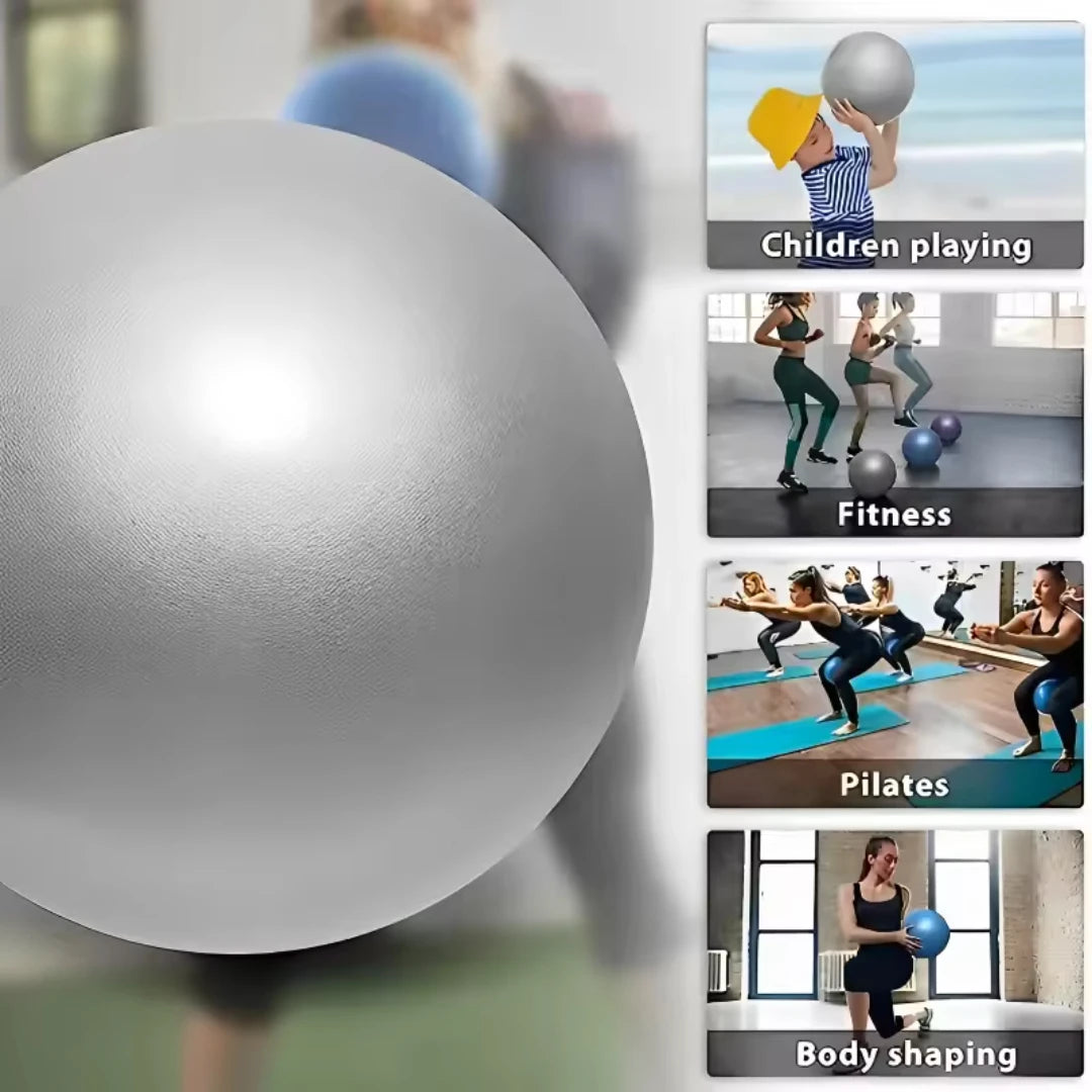 25cm Pilates Ball for Yoga & Fitness, Small Exercise Ball for Core Training, Balance, Physical Therapy, Stability & Home Workouts