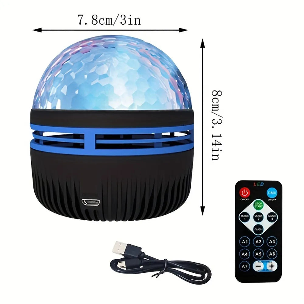 Galaxy Projector Night Light, LED Star & Ocean Wave Projector with Remote, RGB Colors, Auto-Rotate, USB Powered Ceiling Starlight for Bedroom, Kids, Nursery & Home Decor