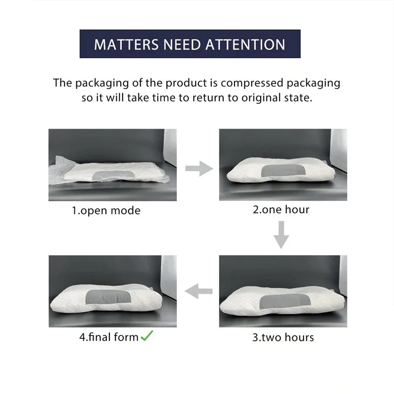 [Durable Build]Breathable Knitted Pillow with Neck Support for Sleep & Massage–Moisture-Absorbing, Machine Washable,SPA Pillow.