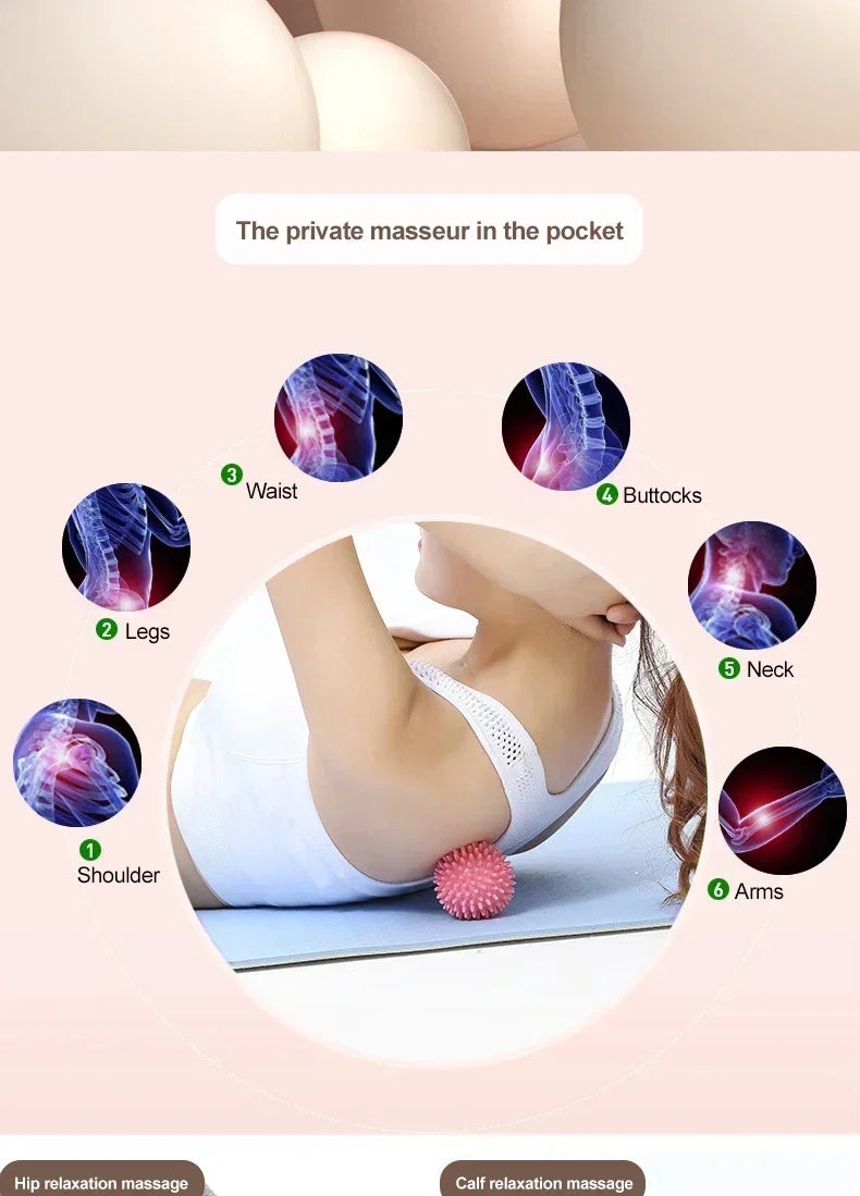 Sport Massage Ball Myofascial Release Massager Spiky Roller For Deep Tissue Trigger Point Muscle Recovery Pain Relief Durable
