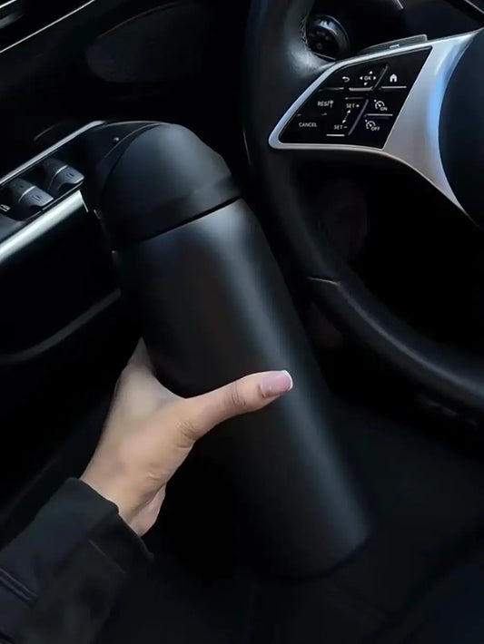 32 oz Black Stainless Steel Insulated Water Bottle with Straw Lid | Vacuum Insulated Sports Flask