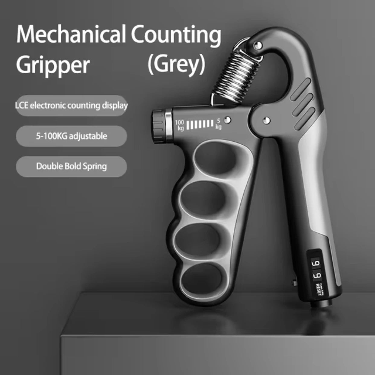 Adjustable Grip Strengthener 5–100kg, Hand Grip Exerciser for Muscle Recovery, Wrist & Forearm Strength, Finger Training & Fitness Exercise Tool