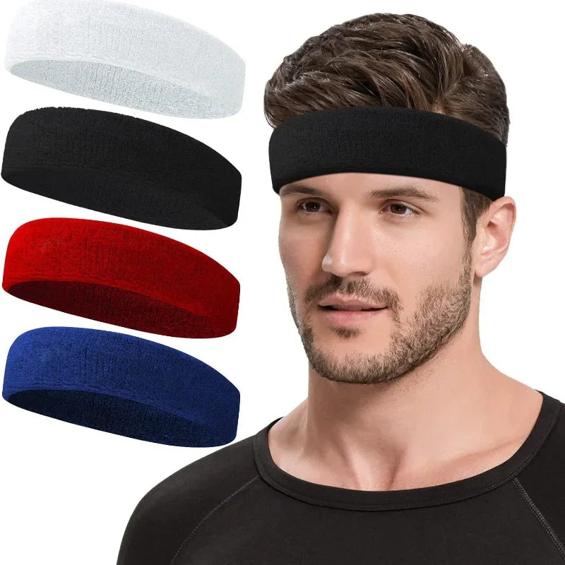 3pcs Sweatproof Sports Headbands for Men and Women - Moisture-wicking Sweatband for Tennis, Basketball, Running, Gym, Workout