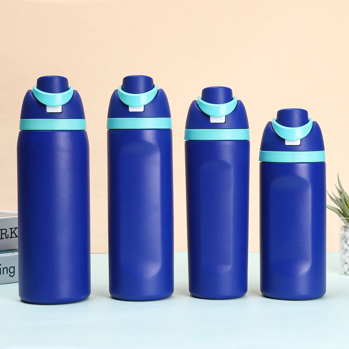 304 Stainless Steel Insulated Water Bottle with Straw, Leakproof
