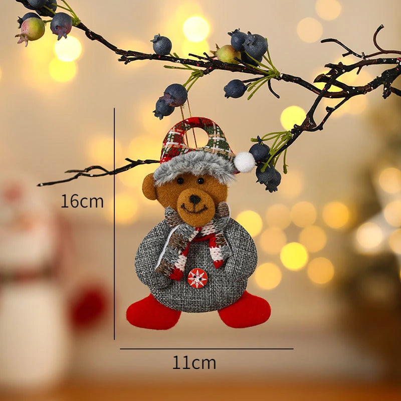 New Year 2022 Christmas Tree Decorations Cute Dolls Pendant Navidad 2021 Home Decor Christmas Tree Ornaments Xmas Gift
