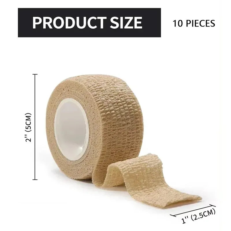 Self-Adherent Cohesive Bandage Wrap, Elastic Athletic Tape for Sports, Medical, and First Aid, Non-Woven Self-Adhesive Stretch Bandage Roll – Skin Color