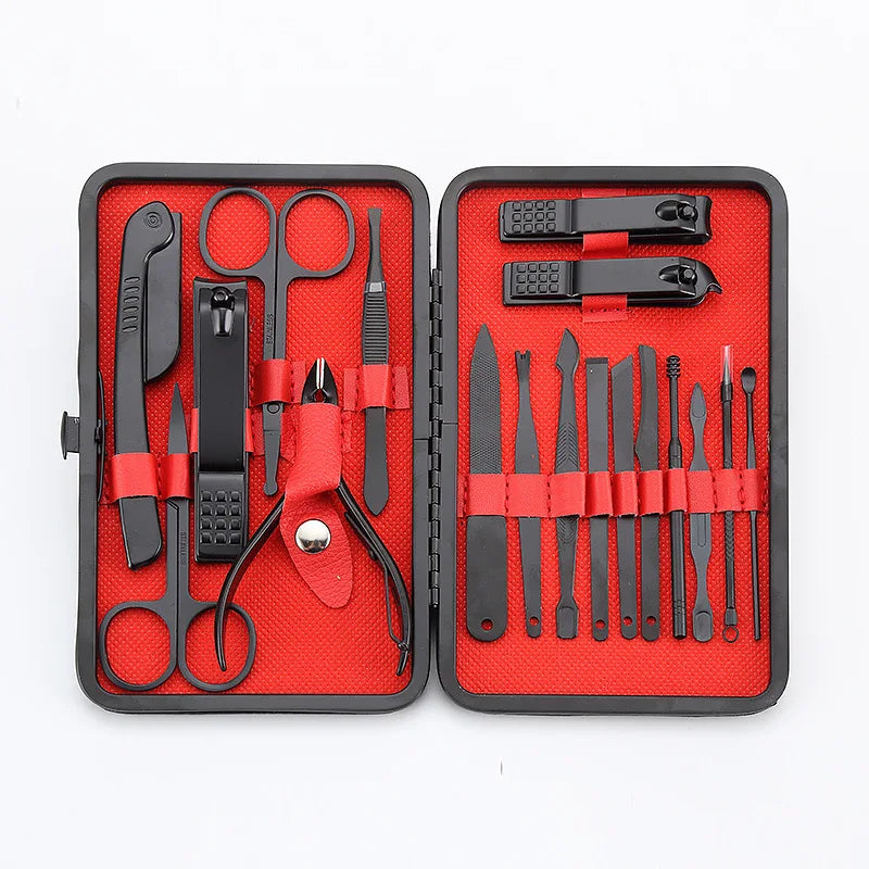 Nail Clipper Set (German-Style) Stainless Steel Fingernail & Toenail Clippers, Precision Sharp, Ergonomic, Professional Manicure & Pedicure Tools for Women & Men