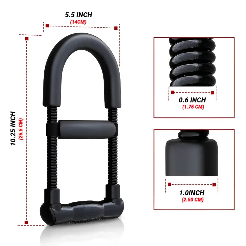 Adjustable Forearm & Wrist Strengthener, Hand Grip Trainer for Power, Muscle Recovery & Fitness, Arm Exercise Equipment for Strength Training & Grip Workout