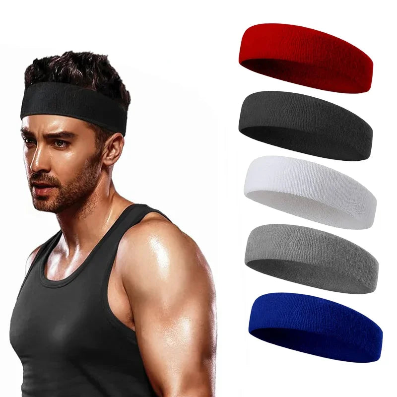 3pcs Sweatproof Sports Headbands for Men and Women - Moisture-wicking Sweatband for Tennis, Basketball, Running, Gym, Workout