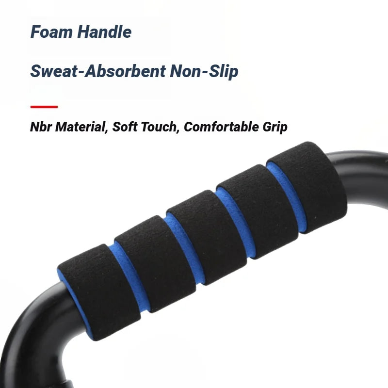 2PCS Push-Up Bars, Non-Slip H-Shaped Handles for Home Fitness & Gym, Push-Up Stands for Arm, Chest, Shoulder & Muscle Training