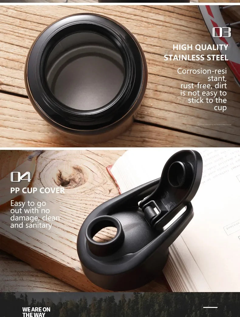 Aluminum Portable Water Bottle Leakproof Reusable Outdoor Sports Cup for Cycling Hiking Gym Halloween Gift Christmas Gift Travel