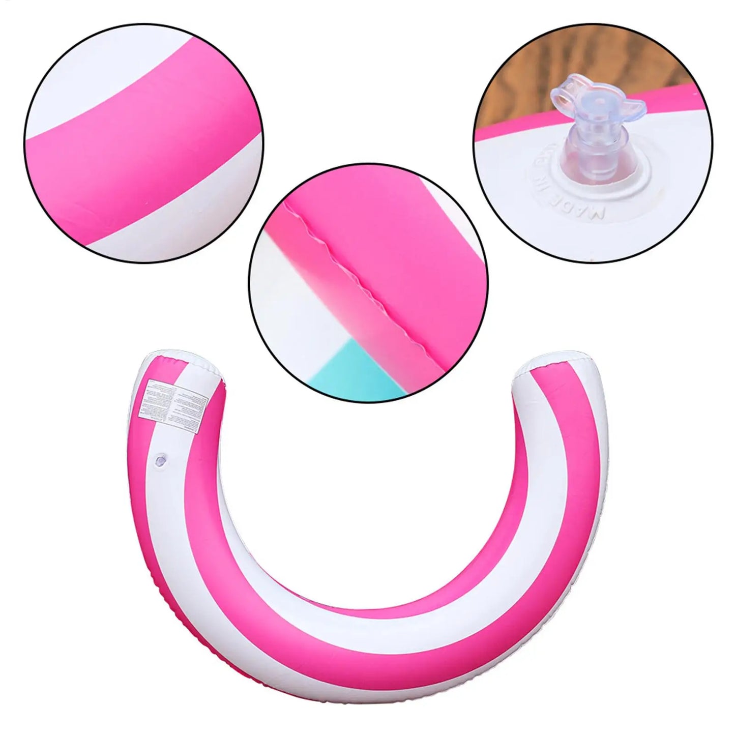 Pool Noodles PVC Leakproof Floating U Shape Swim Adult Pool Floats Inflatable Raft for Beach Lake River Party Outdoor Summer