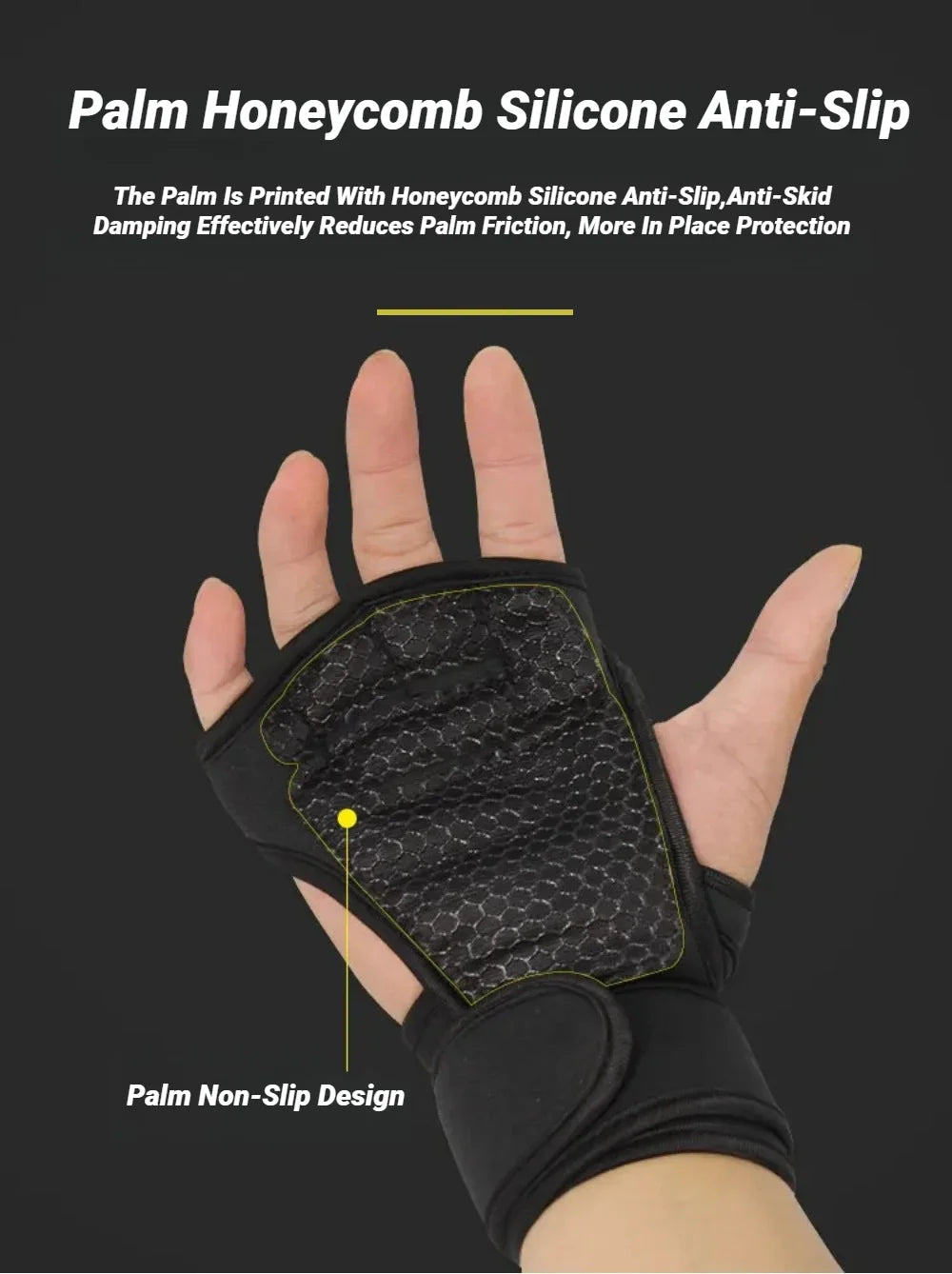 Workout Gloves for Men & Women, Weightlifting & Fitness Training Gloves with Wrist Support, Palm Protection for Gym, Bodybuilding & Dumbbell Exercises