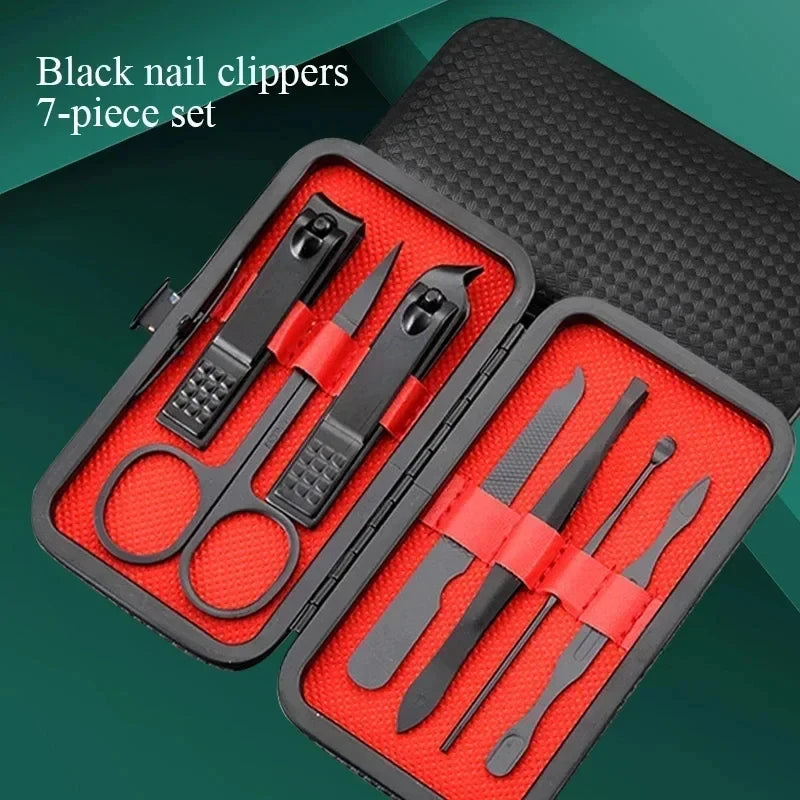 Nail Clipper Set (German-Style) Stainless Steel Fingernail & Toenail Clippers, Precision Sharp, Ergonomic, Professional Manicure & Pedicure Tools for Women & Men