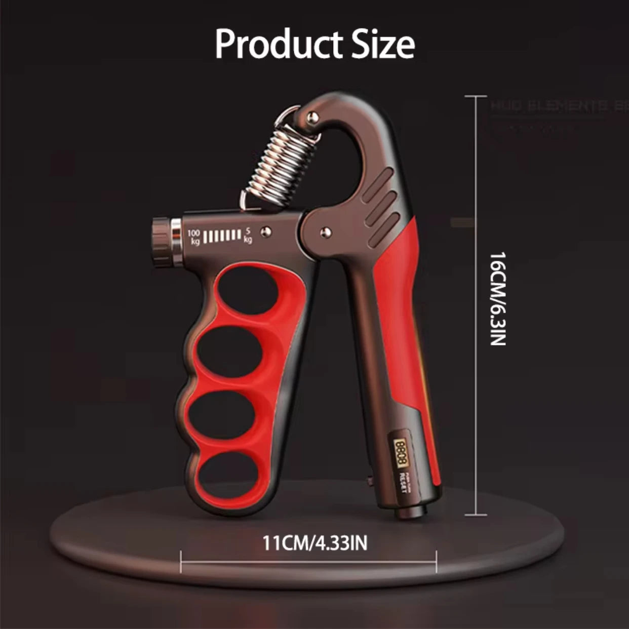 Adjustable Grip Strengthener 5–100kg, Hand Grip Exerciser for Muscle Recovery, Wrist & Forearm Strength, Finger Training & Fitness Exercise Tool