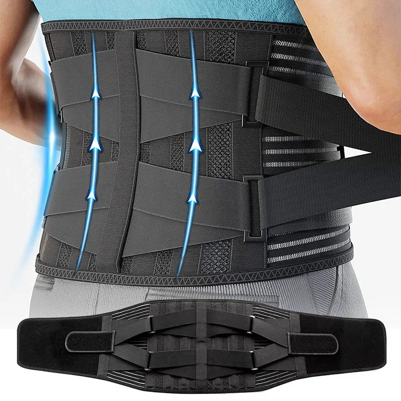 Back Brace for Lower Back Pain Relief, Lumbar Support Belt for Men & Women, Breathable Waist Brace for Heavy Lifting, Sciatica & Herniated Disc Support