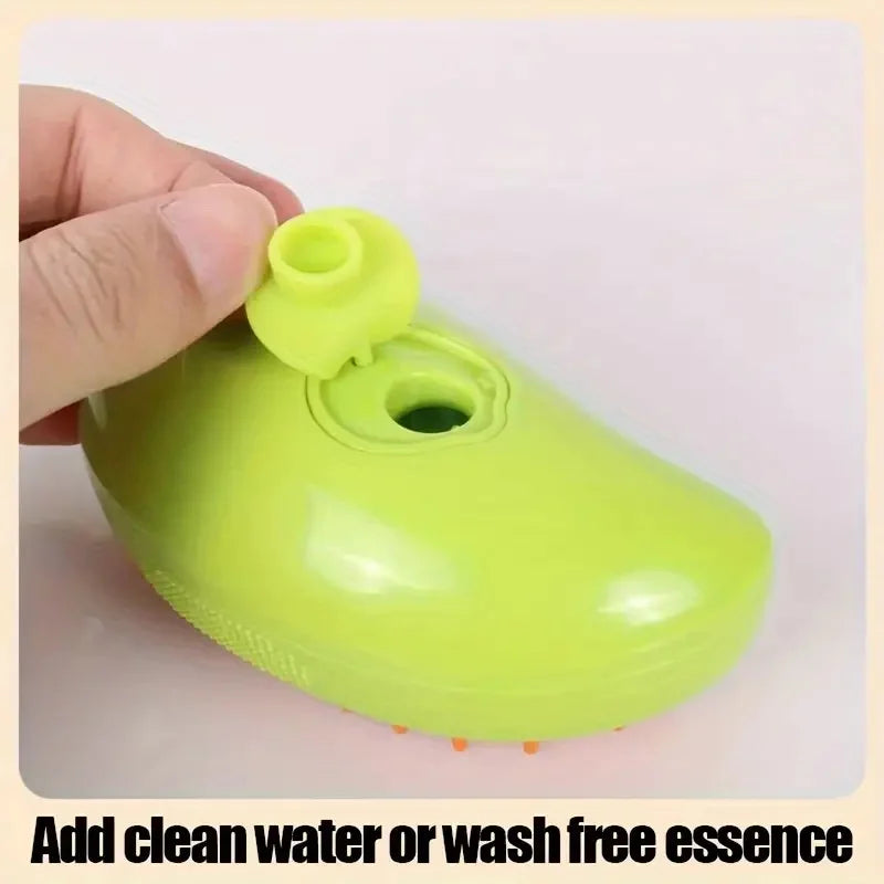 Steamy 3-in-1 Dog Steamer Brush & Cat Hair Brush, Electric Spray, Detangling Massage Grooming, Removes Tangles & Loose Hair