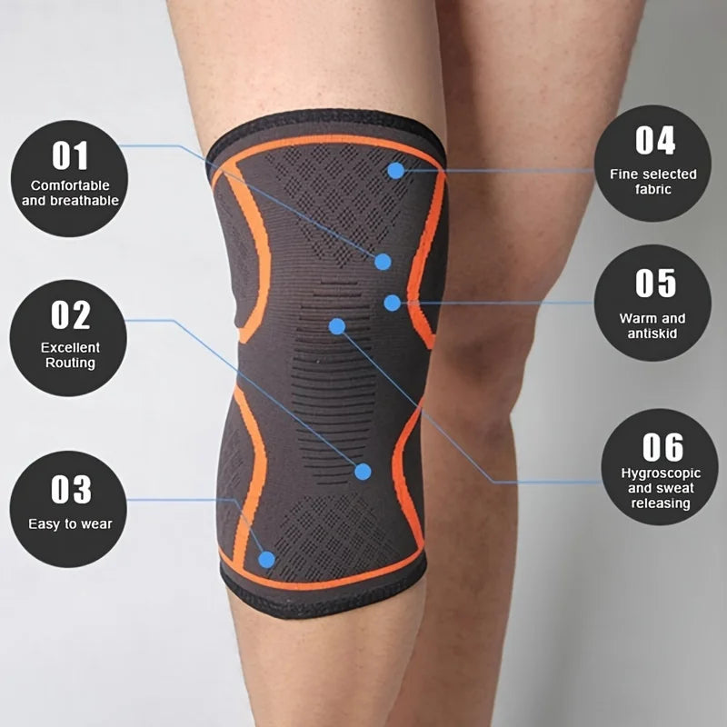 Knee Brace for Knee Pain Relief, Compression Sleeve for Men & Women, Support for Meniscus Tear, Arthritis, Joint Pain & Injury Recovery