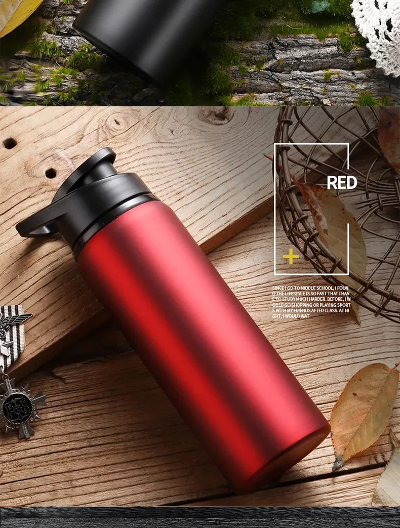 Aluminum Portable Water Bottle Leakproof Reusable Outdoor Sports Cup for Cycling Hiking Gym Halloween Gift Christmas Gift Travel
