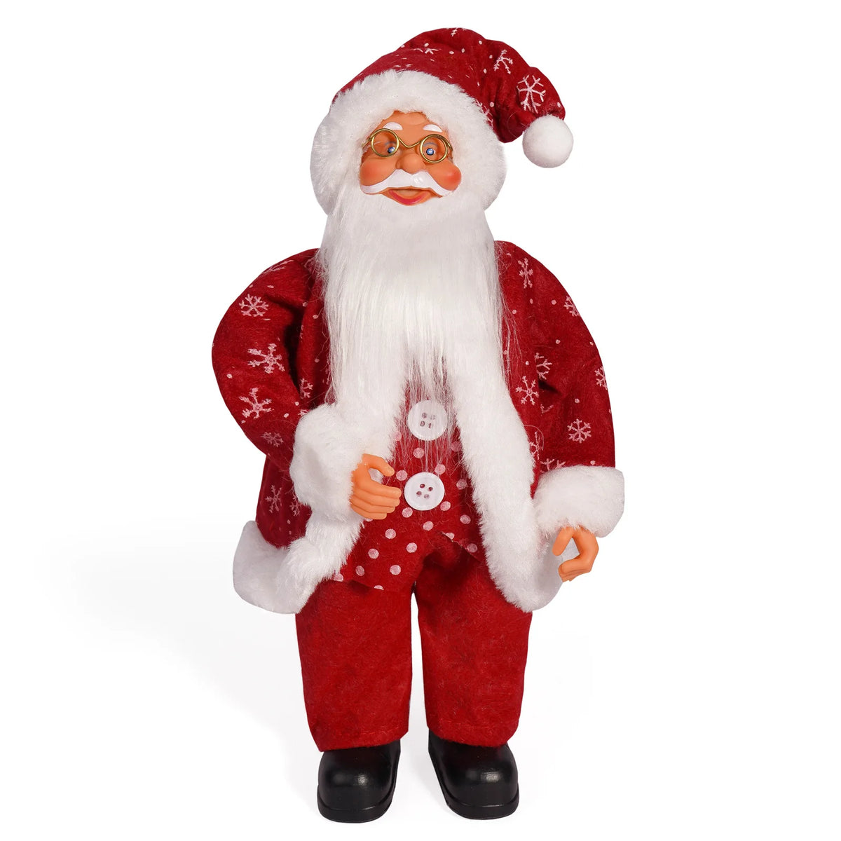 Christmas 12 Inch Santa Claus Cute Creative Holiday Decoration Desktop Novelty Toy Cartoon Doll Standing Posture Mascot