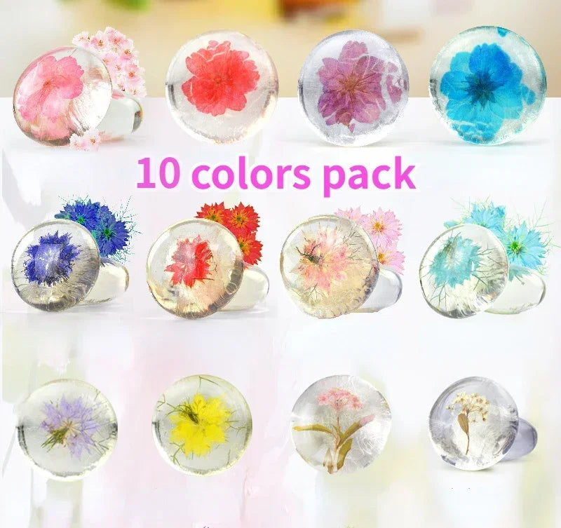 2.82oz / 80g Transparent Handmade Soap with Real Fresh Flower – Amino Acid Infused Moisturizing & Hydrating Facial & Body Bar