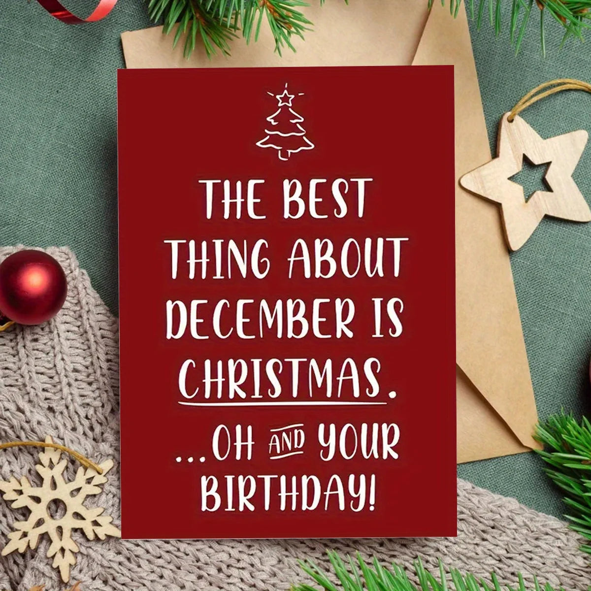 Christmas Card, Christmas Decoration, Expressing Blessings to Family, 2026 New Year Decoration Card