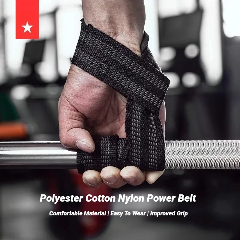 2PCS Weight Lifting Straps with Silicone Grip, Non-Slip Deadlift Straps for Pull-Ups, Dumbbells, Powerlifting & Gym Workouts, Wear-Resistant Wrist Support