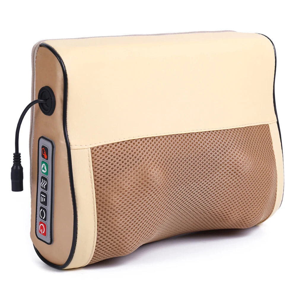 Electric Neck Massager Pillow Neck Massager Adjustable Deep Tissue Kneading Massage Pillow 3 Gear Multi-Function for Men Women
