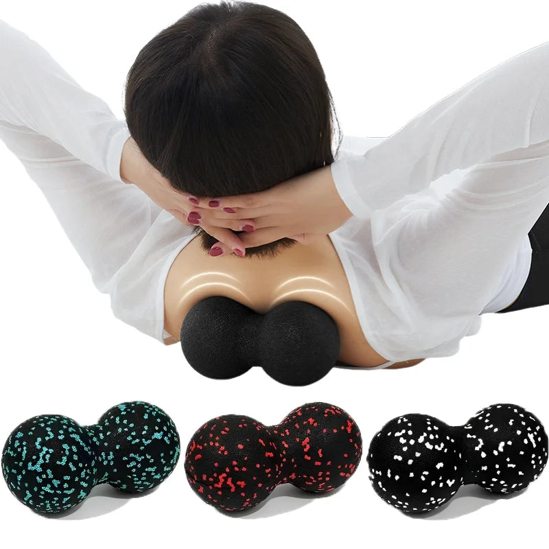 Peanut Massage Ball, High-Density Foam Roller for Muscle Relaxation, Myofascial Release, Back, Neck & Cervical Pain Relief, Yoga & Fitness Recovery Tool