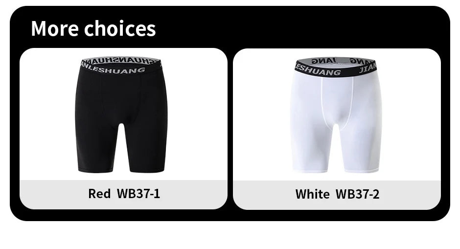 1/5 Pcs Men's Plus Size Black And White Long Sports Underwear Running Fitness Basketball Football Elastic Waist Shorts Teenagers
