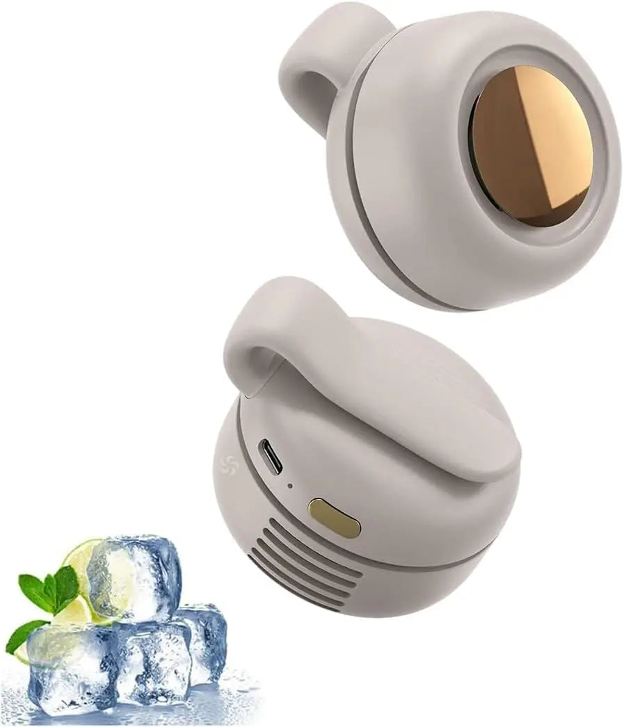 Small Clip Fan Portable Silent Mini Bladeless Fan Clip On 3 Speeds Clip-on Fans Mini Whirlwind Fans for Waist Clips