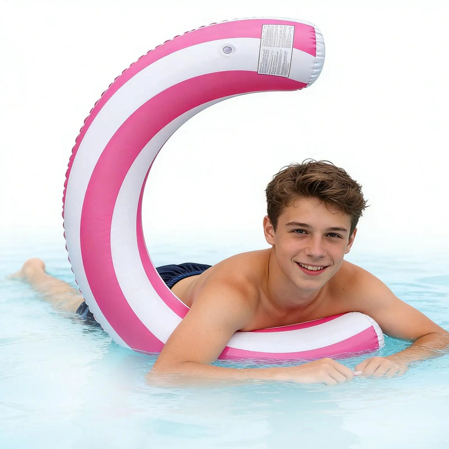 Pool Noodles PVC Leakproof Floating U Shape Swim Adult Pool Floats Inflatable Raft for Beach Lake River Party Outdoor Summer