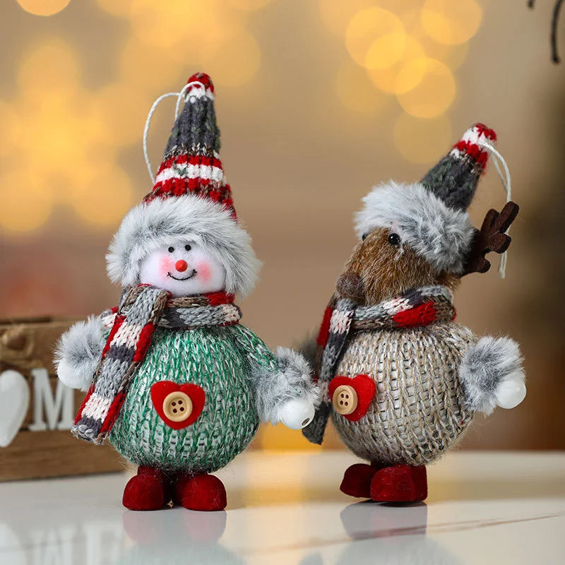 New Year 2022 Christmas Tree Decorations Cute Dolls Pendant Navidad 2021 Home Decor Christmas Tree Ornaments Xmas Gift