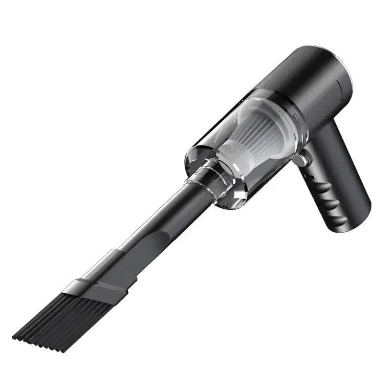 Portable Cordless Handheld Vacuum Cleaner, 120W Mini, USB-C Rechargeable, 5.5kPa Suction, Washable HEPA Filter, Crevice & Brush Nozzles for Car & Home