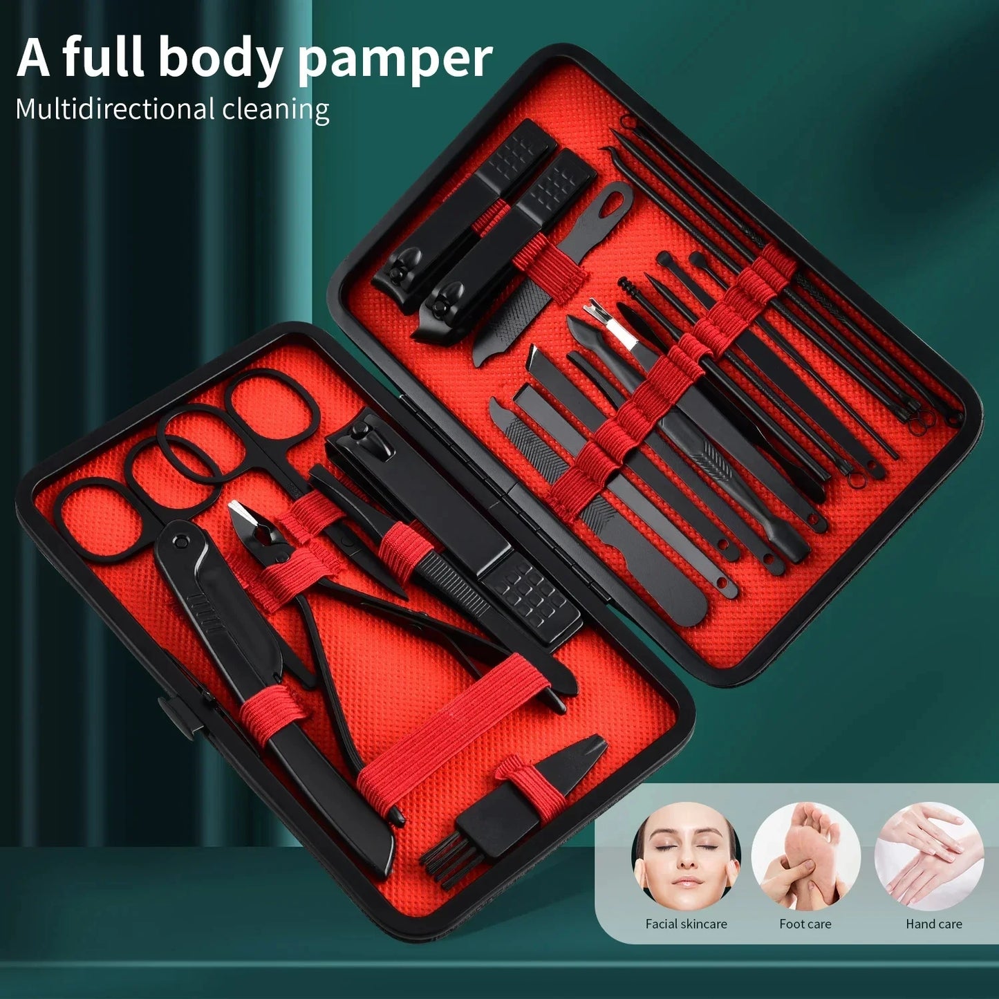 Nail Clipper Set (German-Style) Stainless Steel Fingernail & Toenail Clippers, Precision Sharp, Ergonomic, Professional Manicure & Pedicure Tools for Women & Men