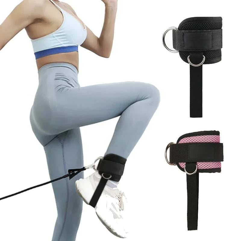 Ankle Straps for Cable Machines, Padded Double D-Ring Ankle Cuffs for Leg Workouts, Glute Kickbacks, Cable Kickbacks & Leg Extensions, Gym Fitness Accessories