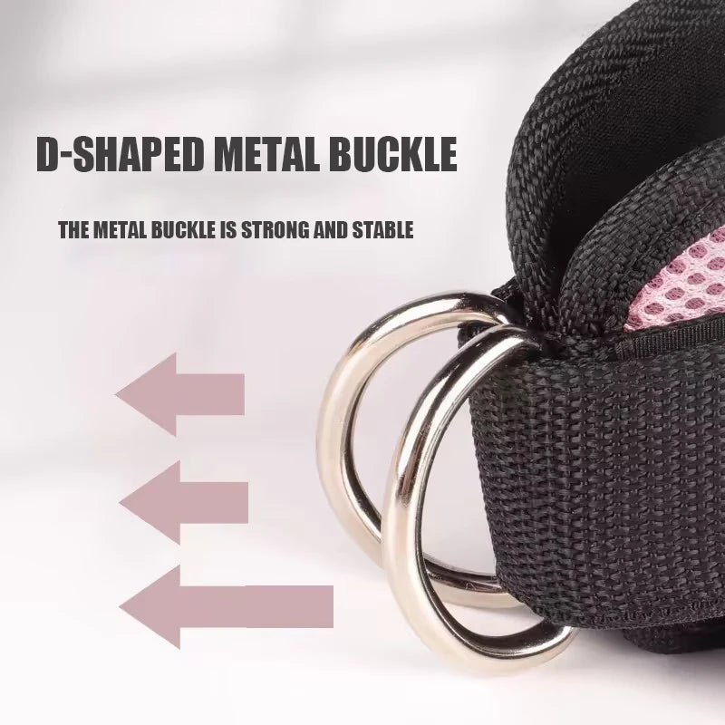 Ankle Straps for Cable Machines, Padded Double D-Ring Ankle Cuffs for Leg Workouts, Glute Kickbacks, Cable Kickbacks & Leg Extensions, Gym Fitness Accessories