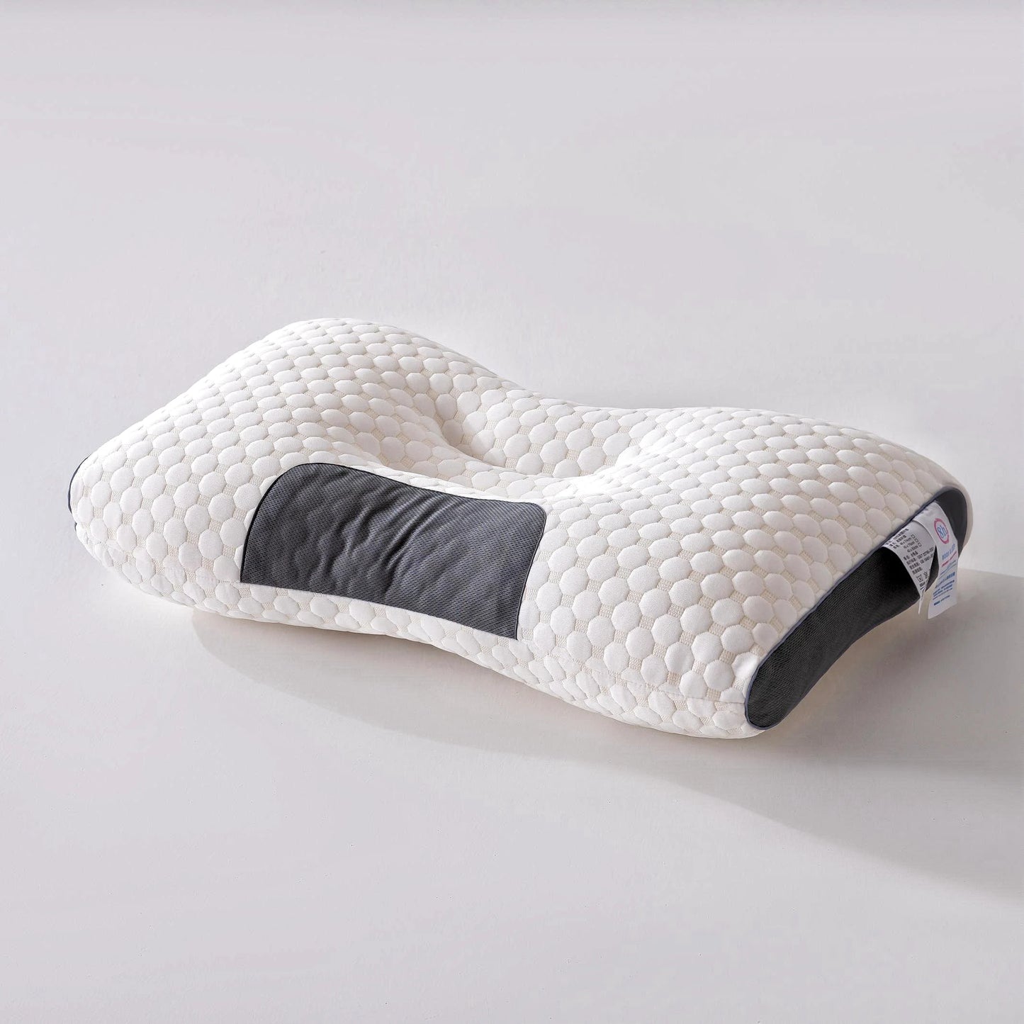 [Durable Build]Breathable Knitted Pillow with Neck Support for Sleep & Massage–Moisture-Absorbing, Machine Washable,SPA Pillow.