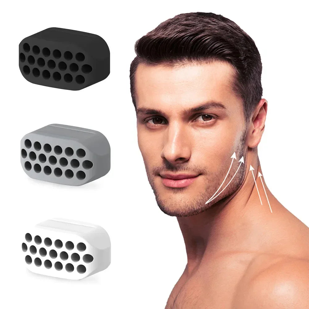 Jaw Exerciser for Men & Women, Face & Neck Muscle Trainer Ball for Jawline Exercise, Facial Fitness, Mouth Workout & Slimming Jawliner Tool