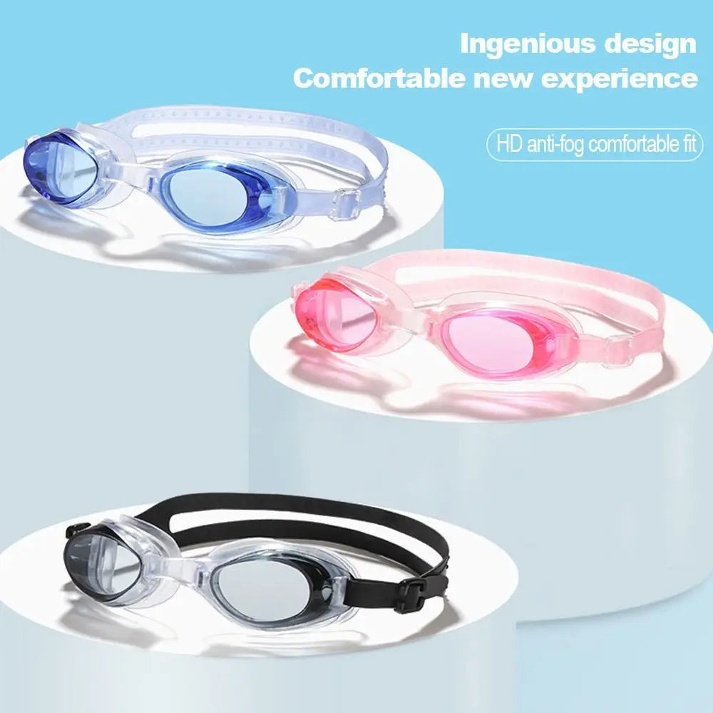 Anti Fog UV Swim Goggles with Ear Plugs & Case for Adults Kids