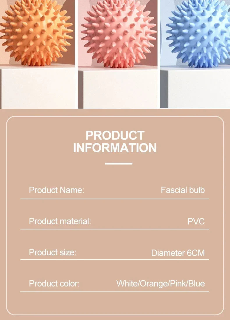 Sport Massage Ball Myofascial Release Massager Spiky Roller For Deep Tissue Trigger Point Muscle Recovery Pain Relief Durable