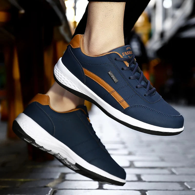 MAEDEF 2024 Men's Flat Shoes Men Sports Shoes Casual Shoes Men's Fashion Outdoor Sneakers Male Lace-Up Mens Running Walking Shoe