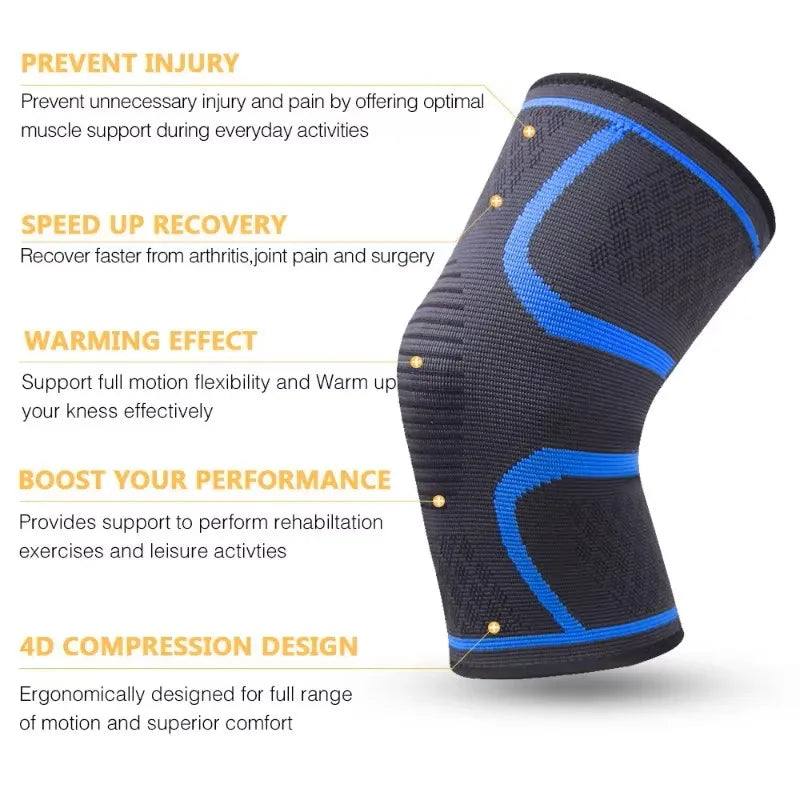 Knee Brace for Knee Pain Relief, Compression Sleeve for Men & Women, Support for Meniscus Tear, Arthritis, Joint Pain & Injury Recovery