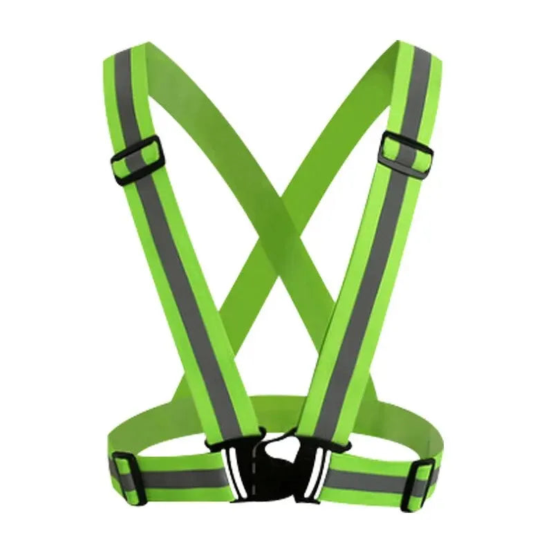 Reflective Safety Vest High Visibility, Lightweight Adjustable Elastic Straps for Running, Cycling, Walking, Traffic