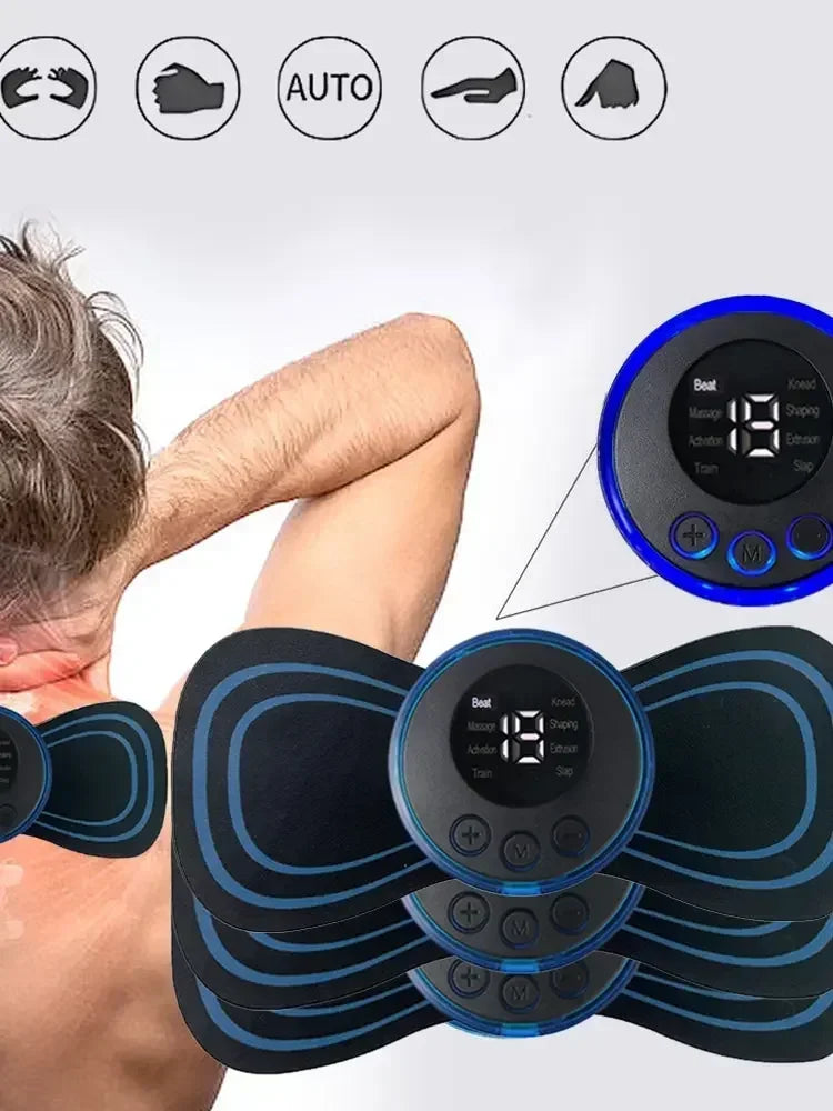 Neck Rechargeable Massager Electric Neck Massage Cervical Vertebra Massage Patch for Muscle Pain Relief,Support Dropshipping