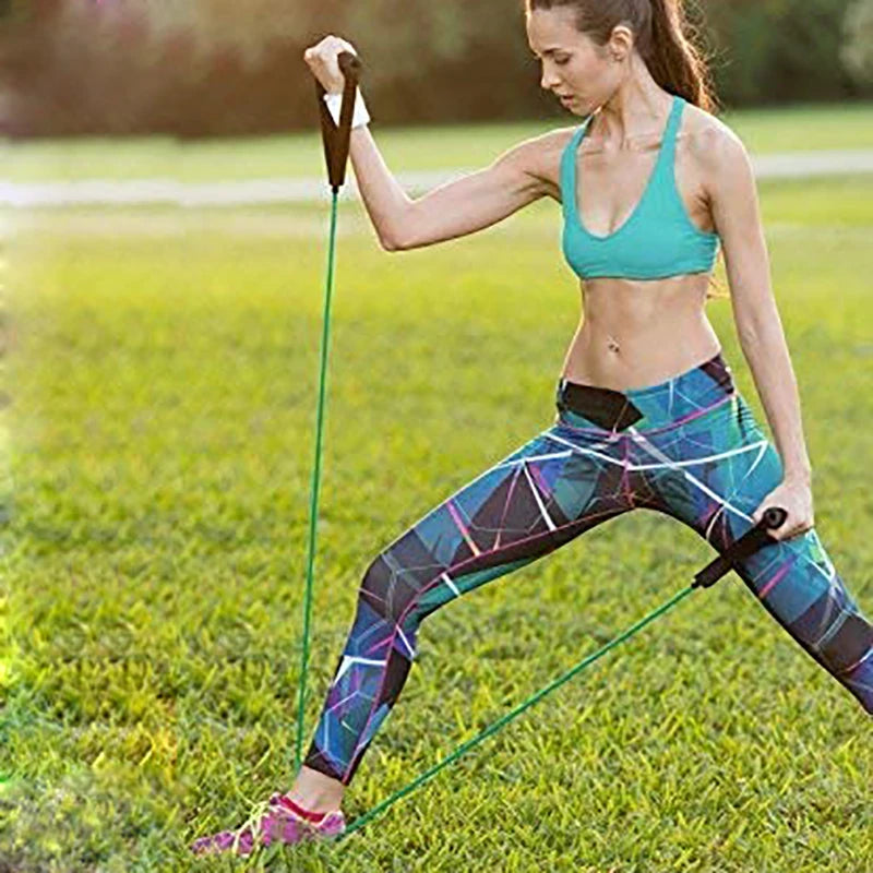 Resistance Bands with Handles for Men & Women, Exercise Bands for Home Workouts & Strength Training, Portable Workout Bands for Full-Body Fitness & Home Gym