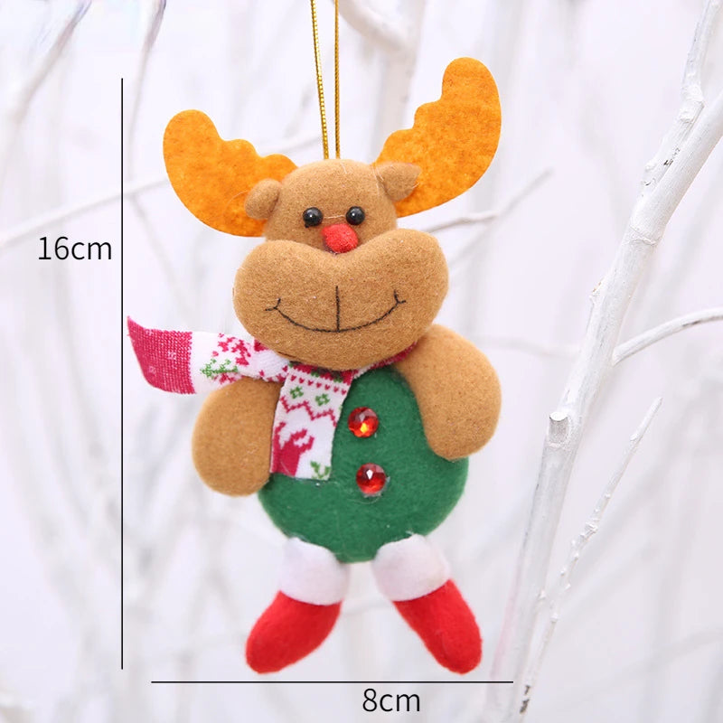 New Year 2022 Christmas Tree Decorations Cute Dolls Pendant Navidad 2021 Home Decor Christmas Tree Ornaments Xmas Gift