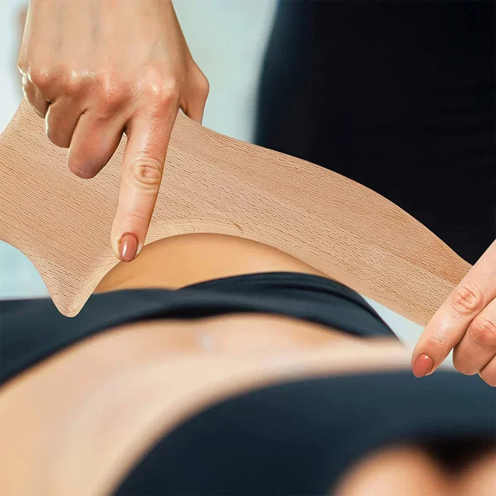 Wooden Lymphatic Drainage Massage Tool – Anti-Cellulite Body Shaping Massager for Muscle Relief, Gua Sha Therapy & Beauty Spa Treatments